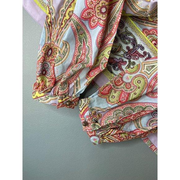 Robert Graham women's XS jolie patterned long sleeve‎ lightweight tunic blouse - Picture 6 of 8